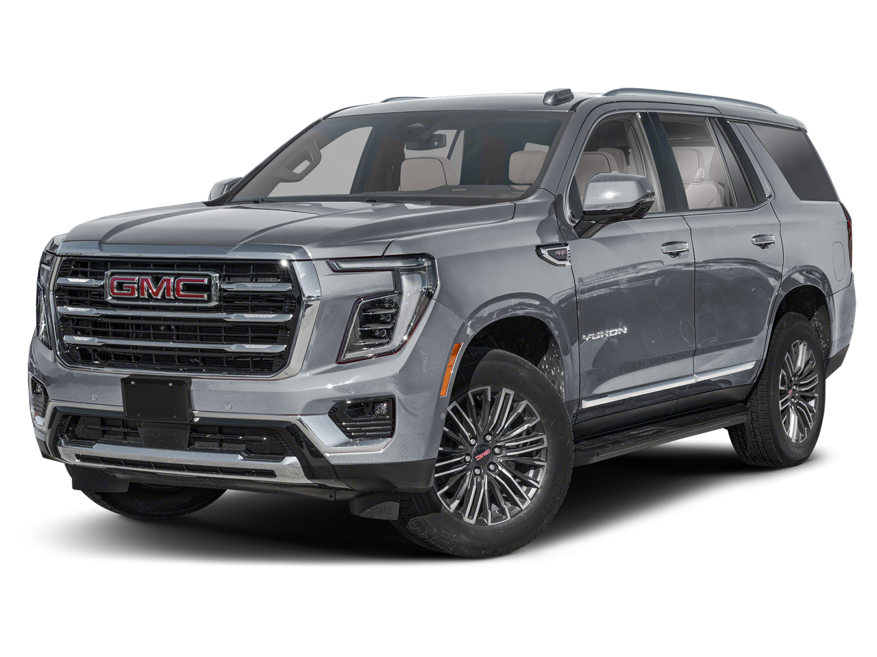 2026 GMC Yukon Denali in Sterling Metallic — front three-quarter view