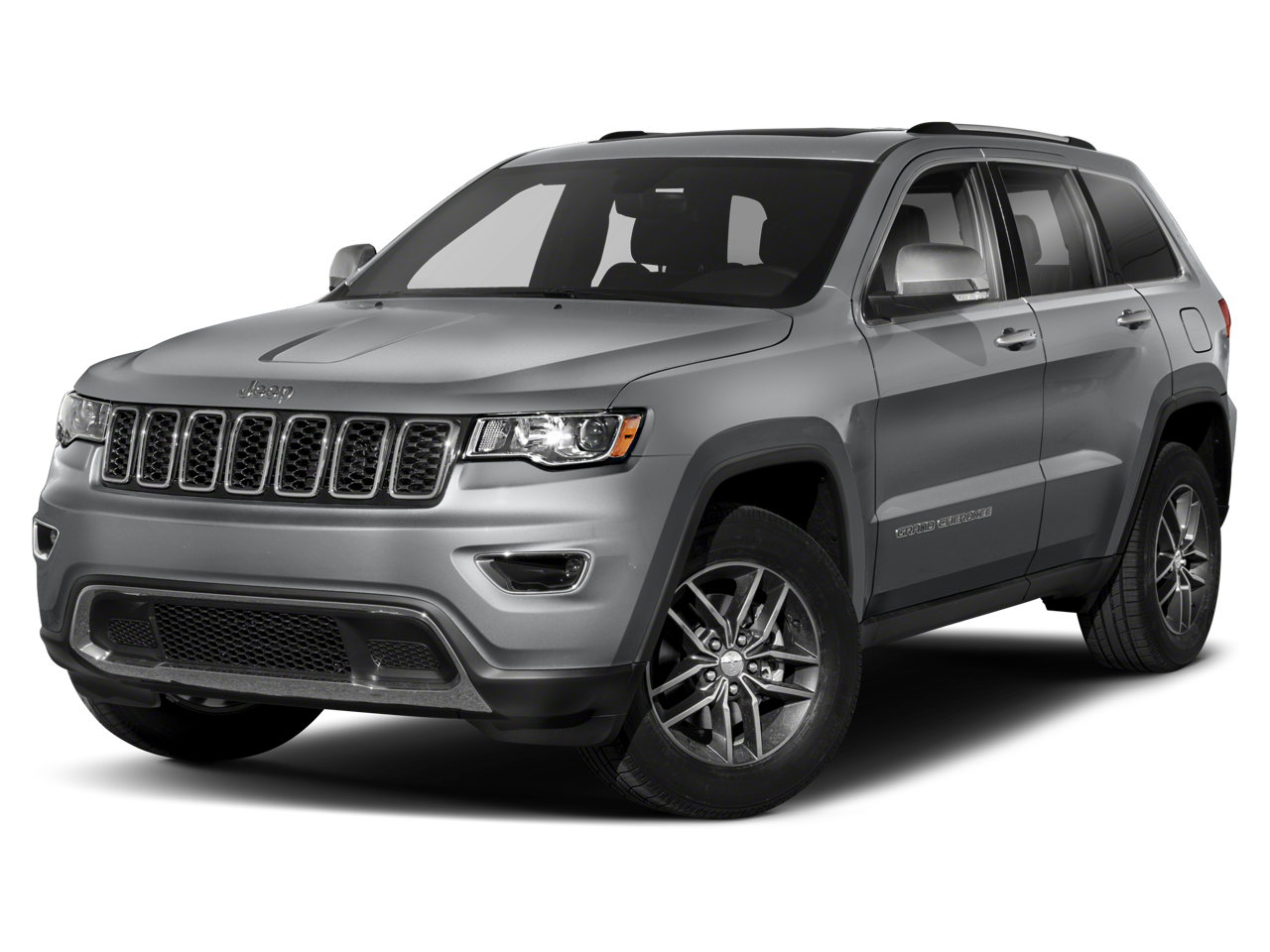 2020 Jeep Grand Cherokee Limited in Maroon — front three-quarter view