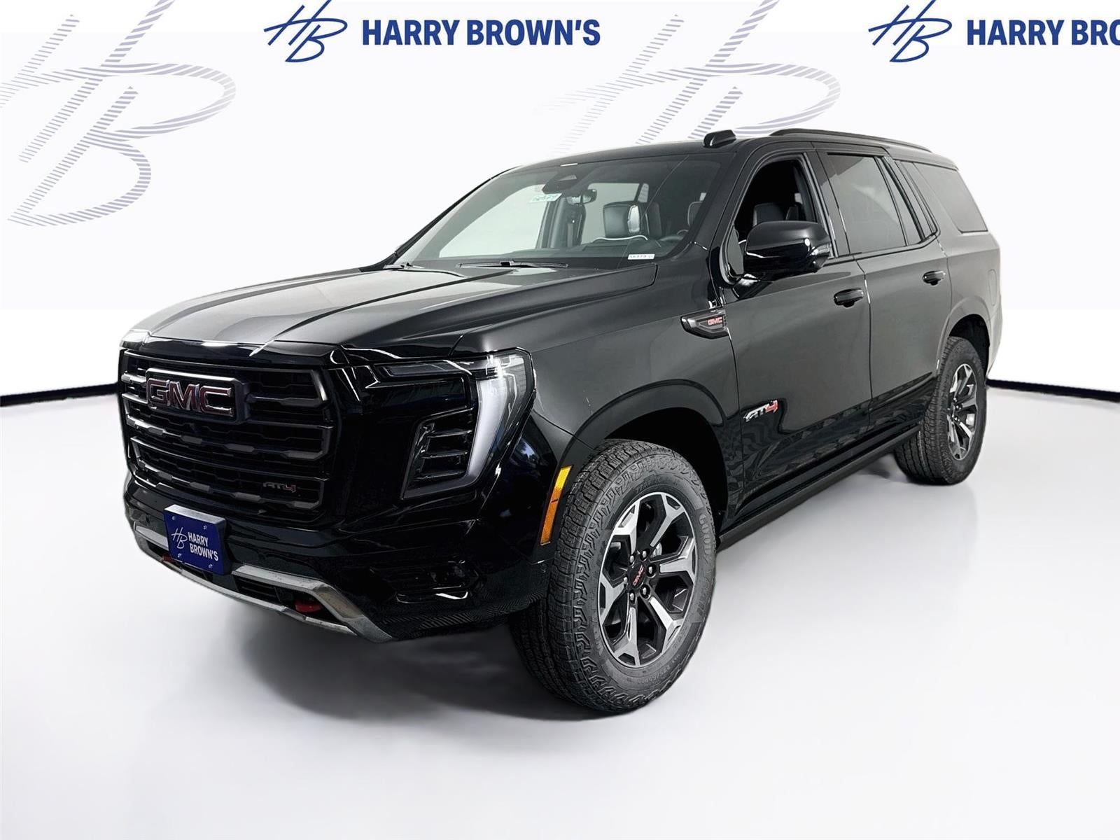 2026 GMC Yukon AT4 Ultimate in Onyx Black — front three-quarter view