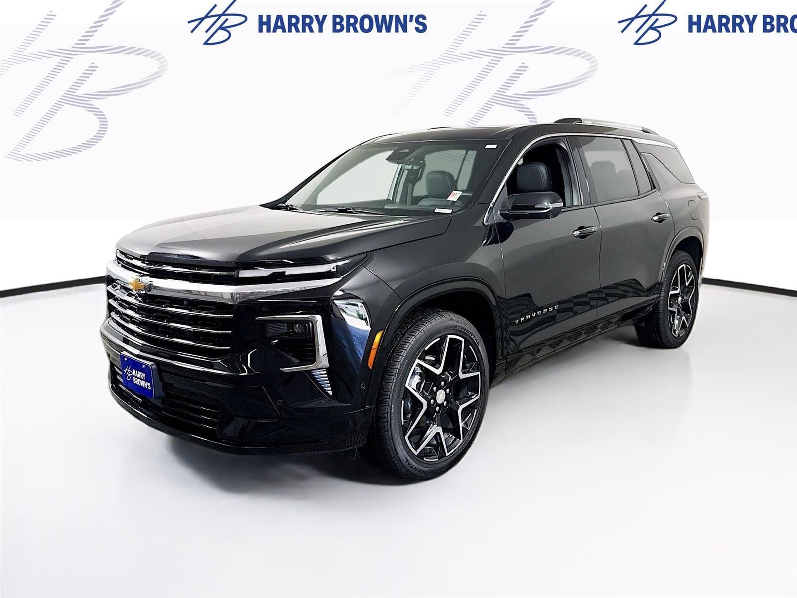 2026 Chevrolet Traverse High Country in Mosaic Black Metallic — front three-quarter view