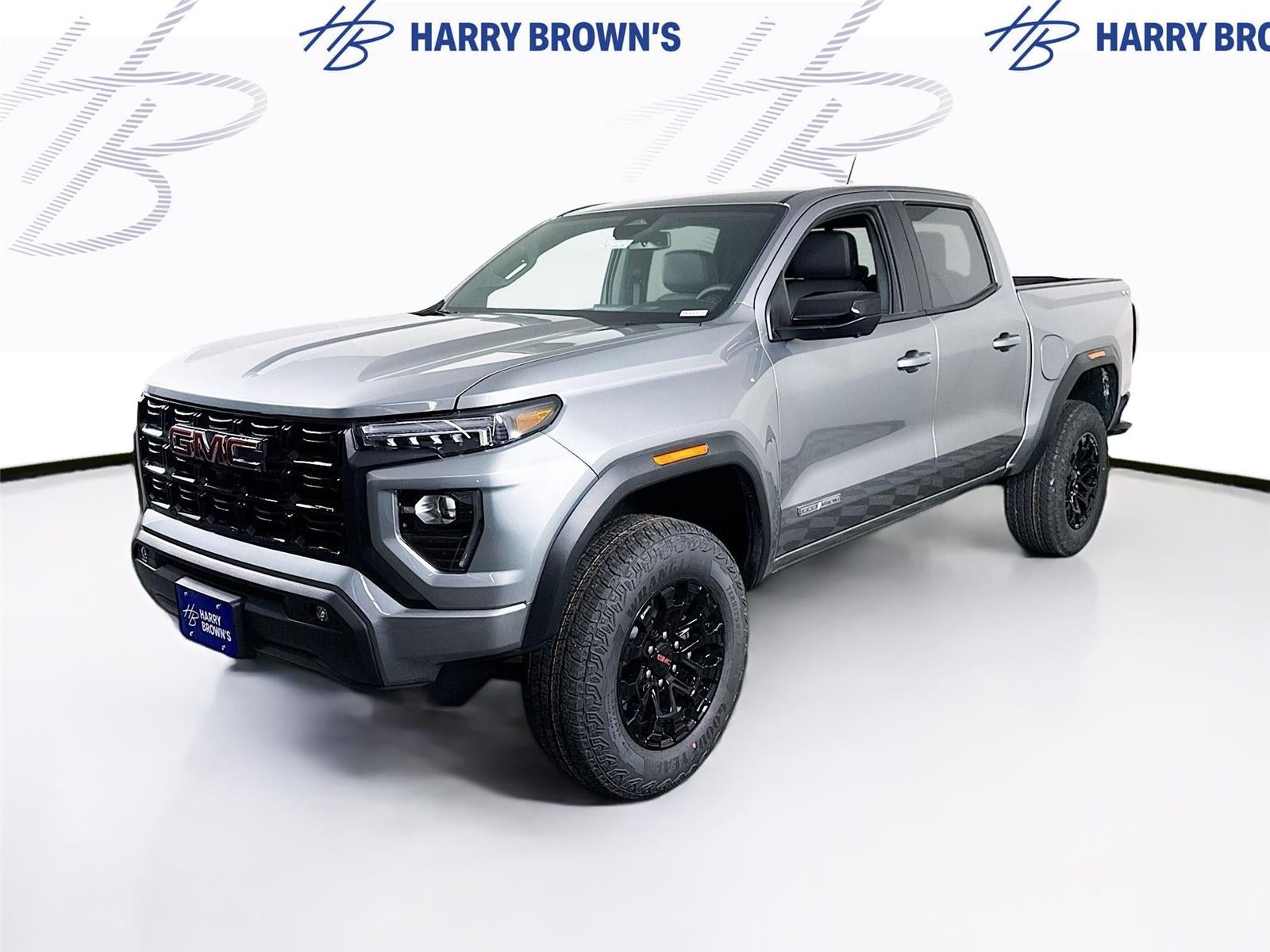 2026 GMC Canyon Elevation in Sterling Metallic — front three-quarter view