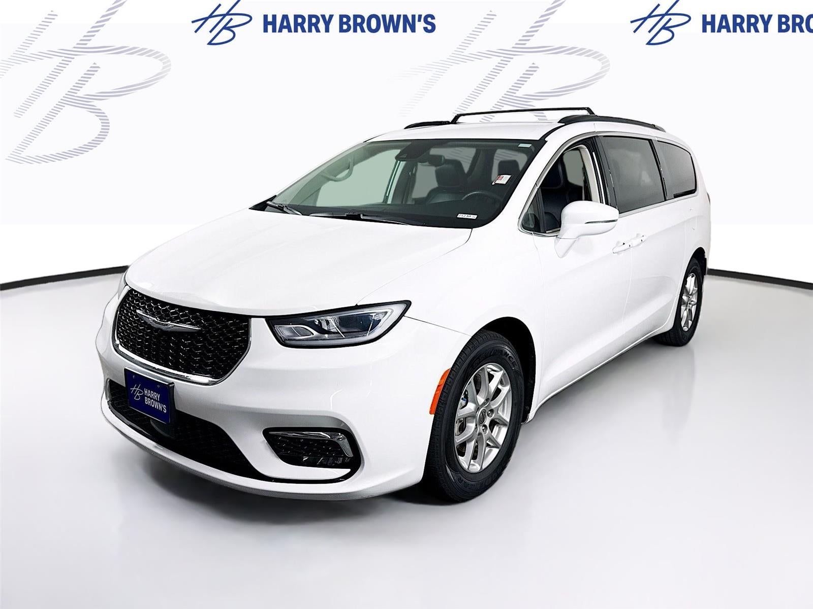 2022 Chrysler Pacifica Touring L in White — front three-quarter view
