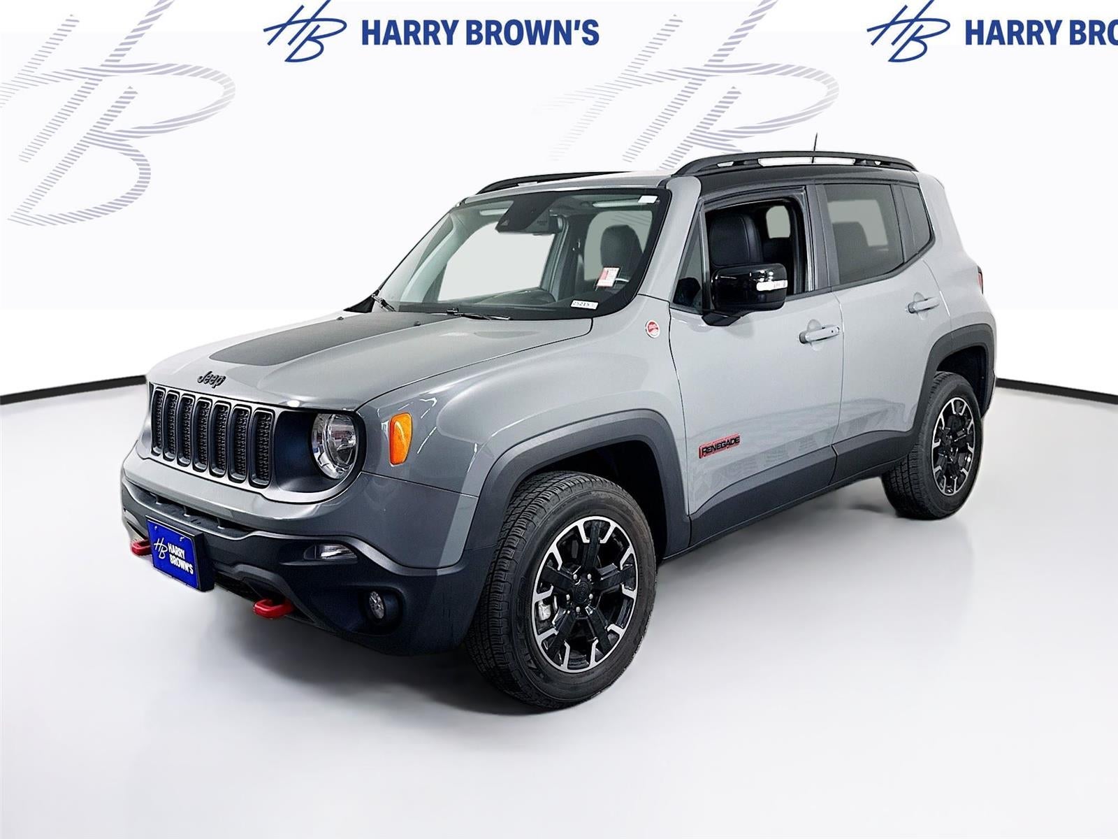 2023 Jeep Renegade Trailhawk in Gray — front three-quarter view